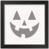 Diamond Jack Halloween Print In Black Frame -Halloween Decor Shop D442722S 1