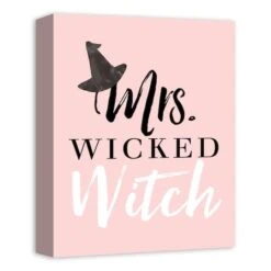 Pink Mrs. Wicked Witch Canvas Wall Art -Halloween Decor Shop D442729S 2