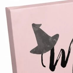 Pink Mrs. Wicked Witch Canvas Wall Art -Halloween Decor Shop D442729S 3