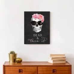 Black Dead & Lovin' It Canvas Wall Art -Halloween Decor Shop D442730S 4