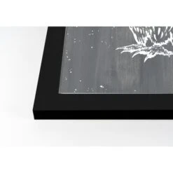 Owl Print Black Framed Print Wall Art -Halloween Decor Shop D442735S 2