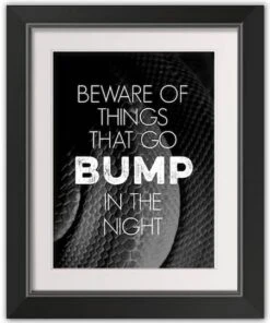 In The Night Black Framed Print Wall Art