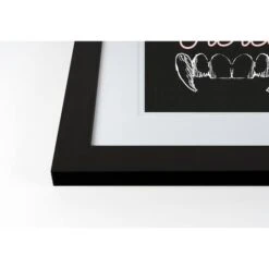 Fierce Fangs Black Framed Print Wall Art -Halloween Decor Shop D442738S 2