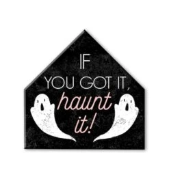 Haunt It House-Shaped Canvas