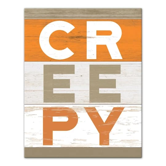 Creepy Wood Slats Canvas Wall Art 1 Creepy Wood Slats Canvas Wall Art