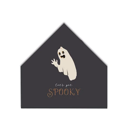 Spooky Ghost House Shaped Canvas 2 Spooky Ghost House Shaped Canvas - Image 2