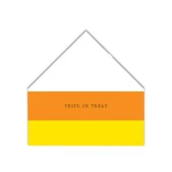 Candy Corn Treat House Shaped Canvas
