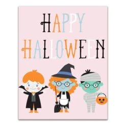 Halloween Costumes Canvas Wall Art