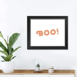Boo! Black Framed Print Wall Art -Halloween Decor Shop D442761S 3
