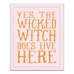 Wicked Witch Canvas Wall Art