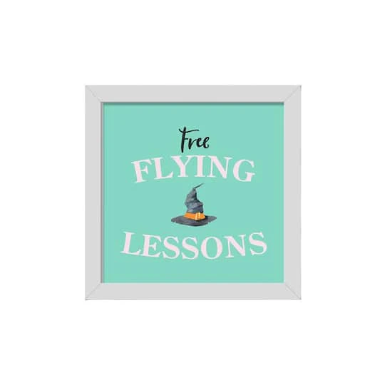 Flying Lesson White Framed Print Wall Art 2 Flying Lesson White Framed Print Wall Art - Image 2