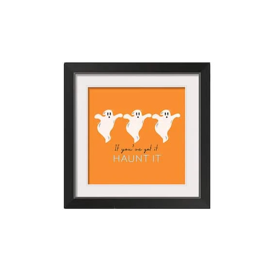Haunt It Black Framed Print Wall Art 2 Haunt It Black Framed Print Wall Art - Image 2