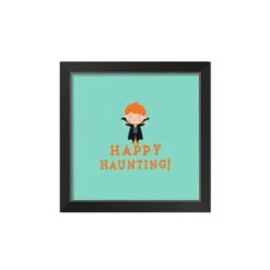 Haunting Vamp Black Framed Print Wall Art