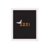 EEK! White Framed Print Wall Art -Halloween Decor Shop D442770S 1