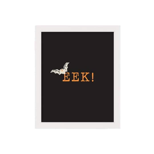 EEK! White Framed Print Wall Art 1 EEK! White Framed Print Wall Art