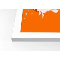 Flying Witch White Framed Print Wall Art 6 Flying Witch White Framed Print Wall Art -Halloween Decor Shop D442771S 2