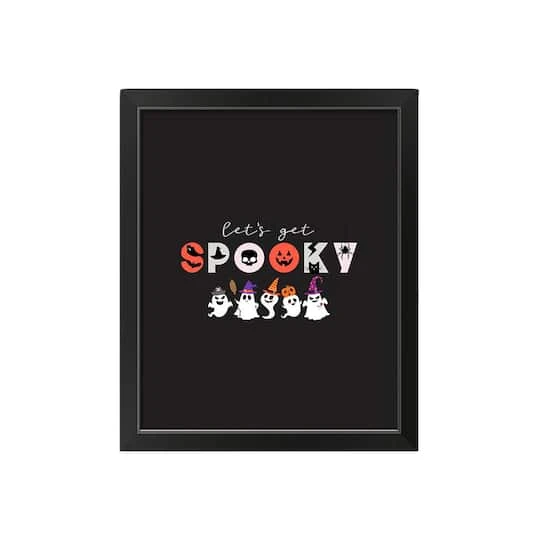 Get Spooky Black Framed Print Wall Art 2 Get Spooky Black Framed Print Wall Art - Image 2