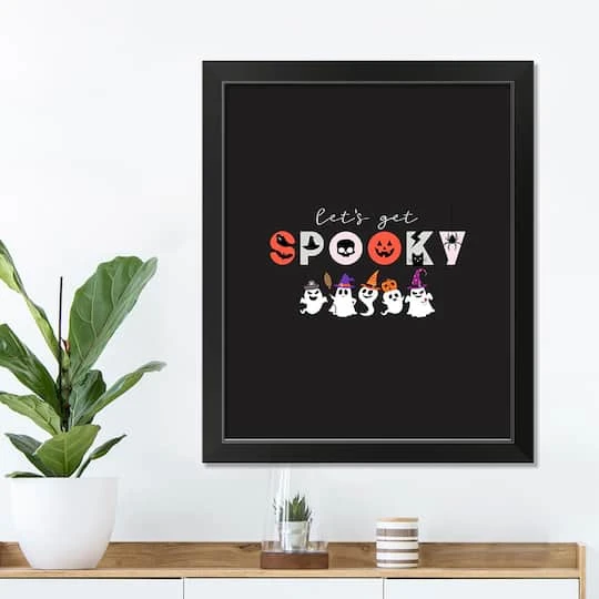 Get Spooky Black Framed Print Wall Art 4 Get Spooky Black Framed Print Wall Art - Image 4