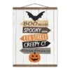 Halloween Street Names Teak Hanging Canvas 13 Halloween Street Names Teak Hanging Canvas -Halloween Decor Shop D442776S 1