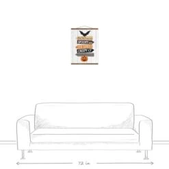 Halloween Street Names Teak Hanging Canvas 7 Halloween Street Names Teak Hanging Canvas -Halloween Decor Shop D442776S 3