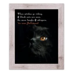 Creepy Cat Western White Framed Print