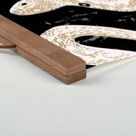 Black Snake Collage Teak Hanging Canvas Wall Art 3 Black Snake Collage Teak Hanging Canvas Wall Art - Image 3