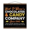 Halloween Candy Teak Hanging Canvas
