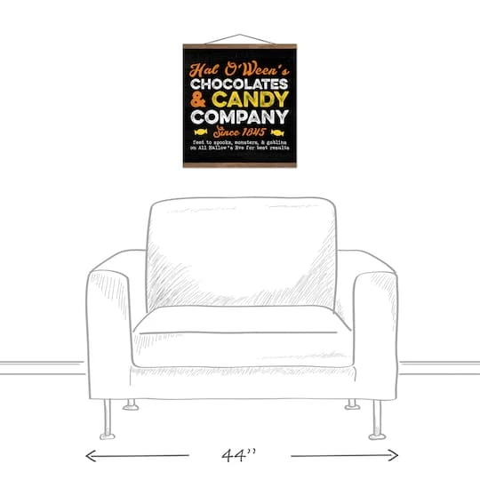 Halloween Candy Teak Hanging Canvas 4 Halloween Candy Teak Hanging Canvas - Image 4