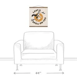 Retro Witch Teak Hanging Canvas Wall Art 7 Retro Witch Teak Hanging Canvas Wall Art -Halloween Decor Shop D442783S 3