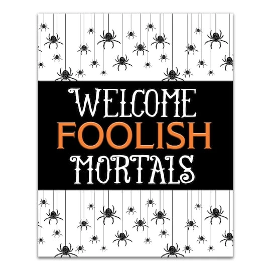 Welcome Foolish Mortals Canvas Wall Art 2 Welcome Foolish Mortals Canvas Wall Art - Image 2