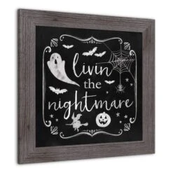 Living Nightmare Western Gray Framed Print 6 Living Nightmare Western Gray Framed Print -Halloween Decor Shop D442786S 2