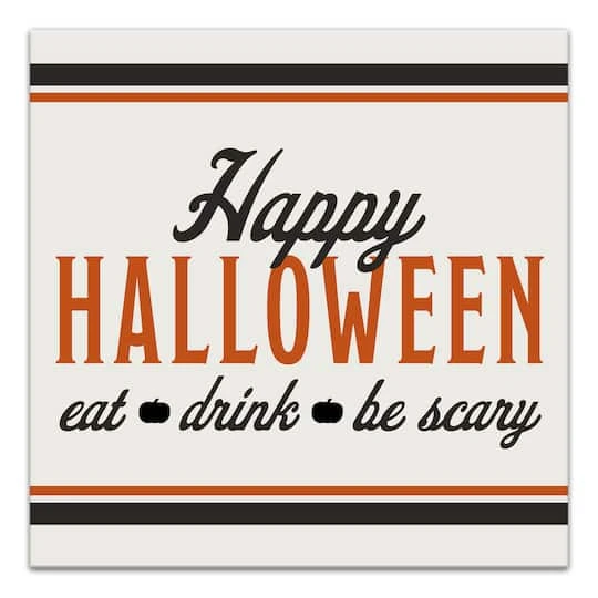 Happy Halloween Canvas Wall Art 1 Happy Halloween Canvas Wall Art