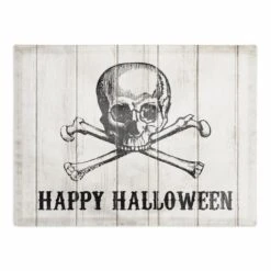 Happy Halloween Skull Polyester Twill Placemat