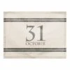 October Linen Stripes Polyester Twill Placemat -Halloween Decor Shop D442807S 1