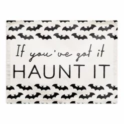 Bat Pattern Polyester Twill Placemat