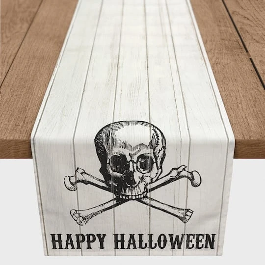72" Halloween Skull Table Runner 1 72" Halloween Skull Table Runner