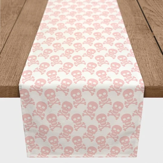90" Skull And Crossbones Poly Twill Table Runner 4 90" Skull And Crossbones Poly Twill Table Runner - Image 4