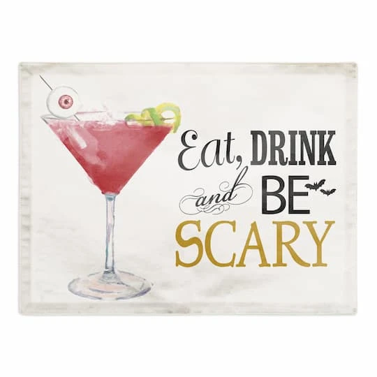 Be Scary Cocktail Polyester Twill Placemat 2 Be Scary Cocktail Polyester Twill Placemat - Image 2