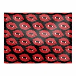 Vampire Lips Polyester Twill Placemat