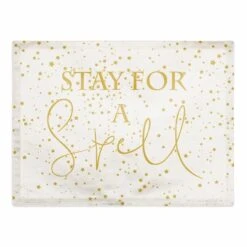 Stay For A Spell Polyester Twill Placemat