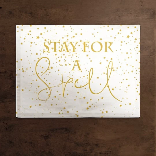 Stay For A Spell Polyester Twill Placemat 3 Stay For A Spell Polyester Twill Placemat - Image 3