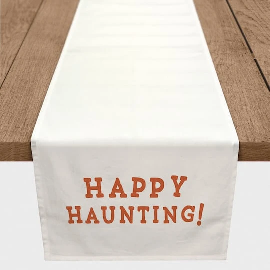 72" Happy Haunting Web Table Runner 2 72" Happy Haunting Web Table Runner - Image 2