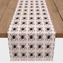 72" Pink Spider Table Runner