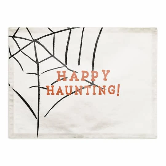 Haunting Web Polyester Twill Placemat 1 Haunting Web Polyester Twill Placemat