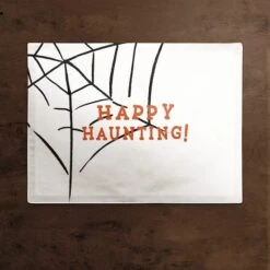 Haunting Web Polyester Twill Placemat 5 Haunting Web Polyester Twill Placemat -Halloween Decor Shop D442847S 2