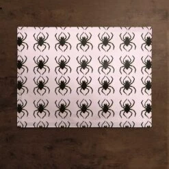 Pink Spider Polyester Twill Placemat -Halloween Decor Shop D442850S 2