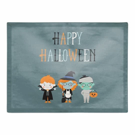 Halloween Heroes Polyester Twill Placemat 2 Halloween Heroes Polyester Twill Placemat - Image 2