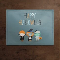 Halloween Heroes Polyester Twill Placemat 5 Halloween Heroes Polyester Twill Placemat -Halloween Decor Shop D442851S 2