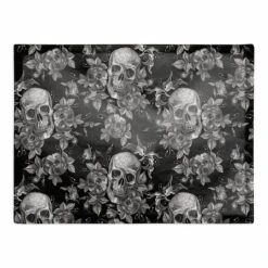 Floral Skulls Cotton Twill Placemat