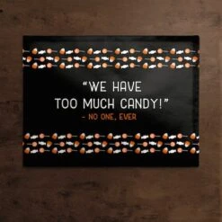 Too Much Candy Twill Placemat 5 Too Much Candy Twill Placemat -Halloween Decor Shop D442860S 2